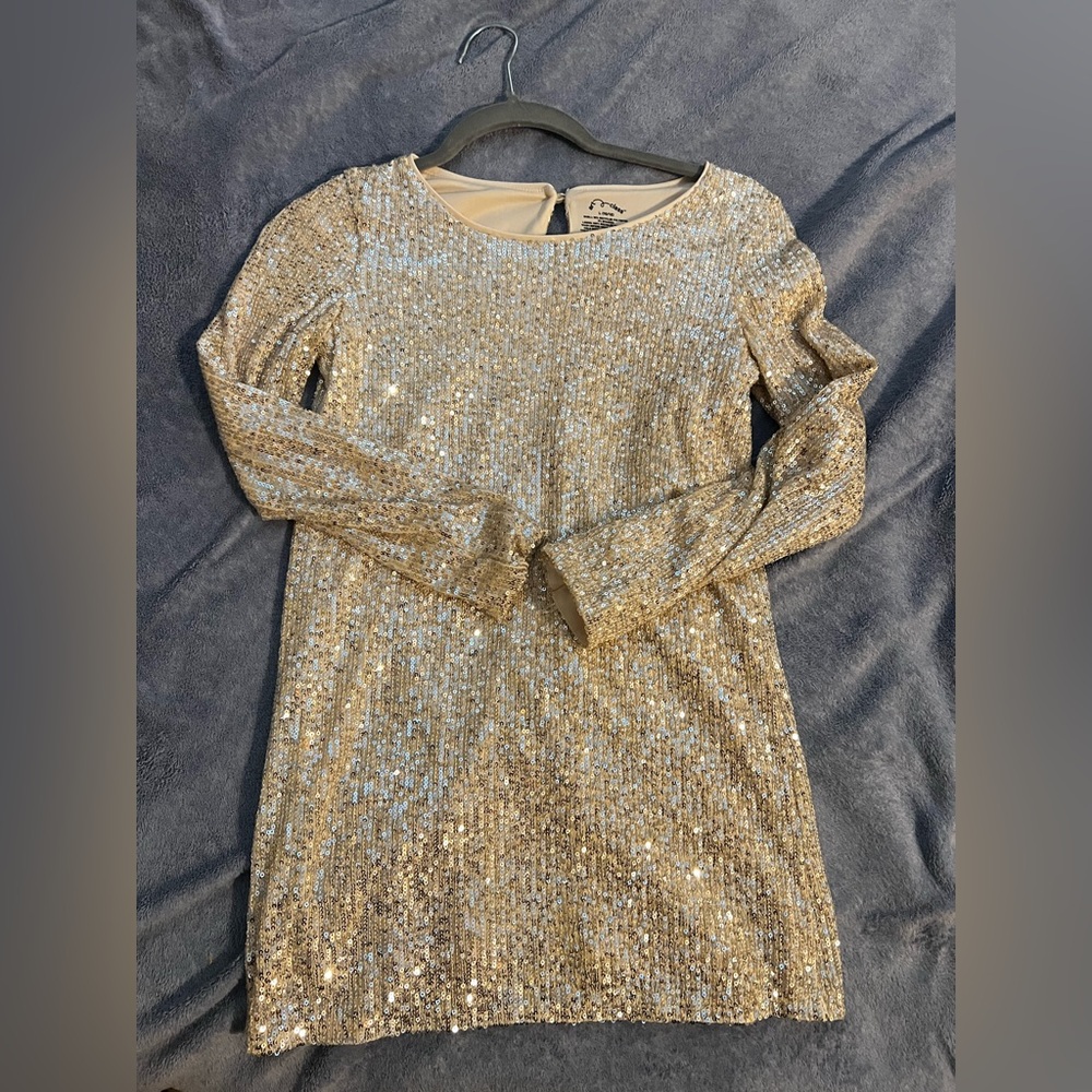 Art Class Sparkling Sequin Dress